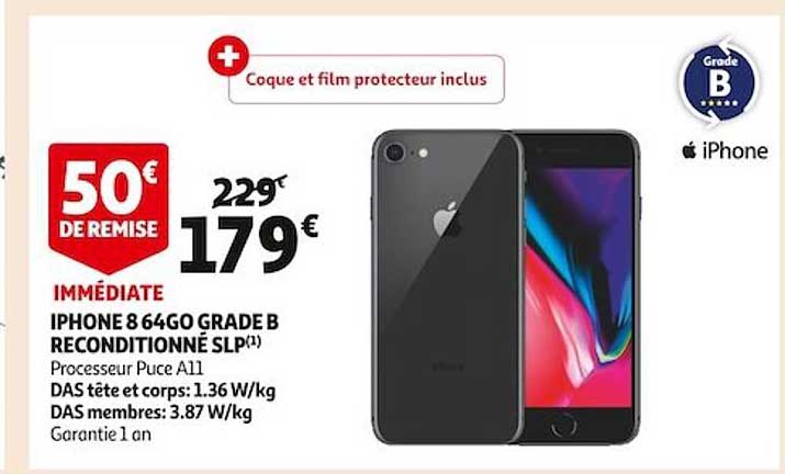 iPhone 8 64go grade b reconditionné slp