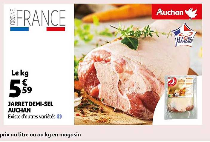 jarret demi-sel auchan