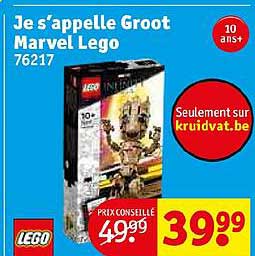 je s'appelle groot marvel lego