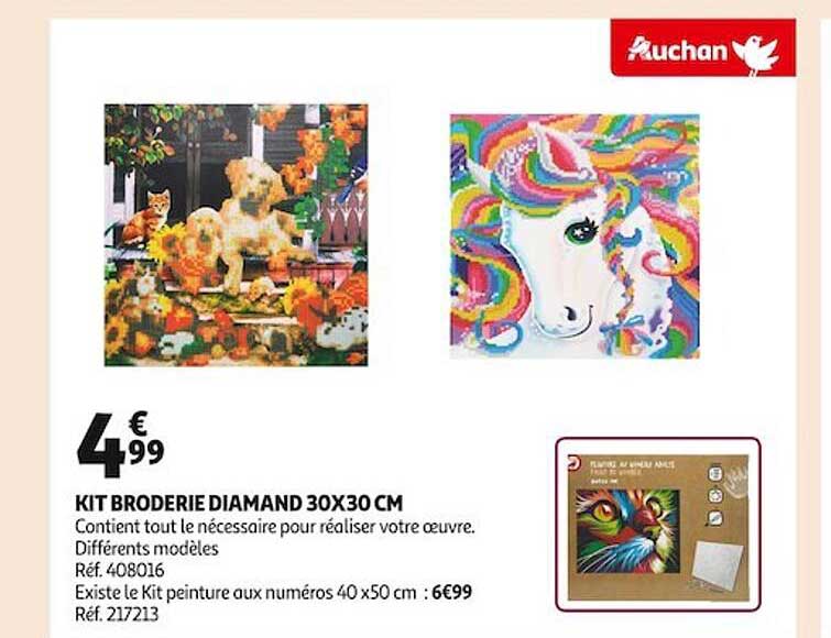 kit broderie diamand 30x30 cm