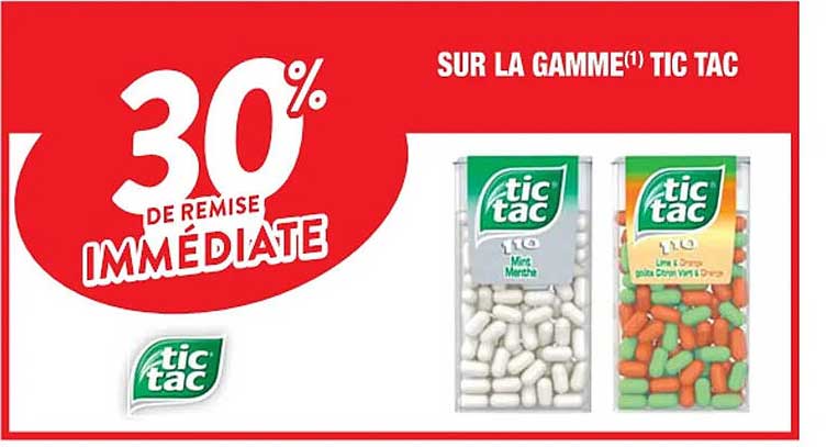 la gamme tic tac