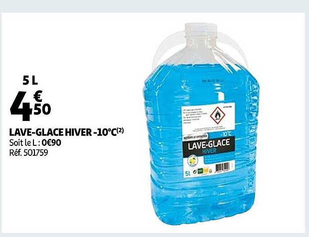 lave-glace hiver -10°c