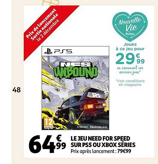 le jeu need for speed sur ps5 ou xbox séries