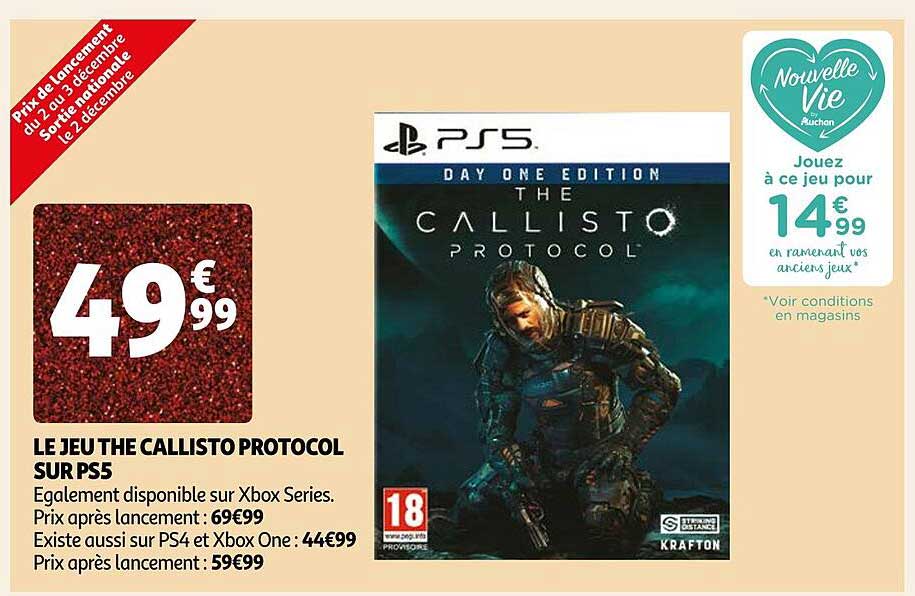 le jeu the callisto protocol sur ps5