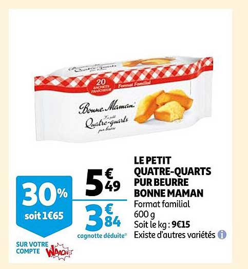 le petit quatre-quarts pur beurre bonne maman