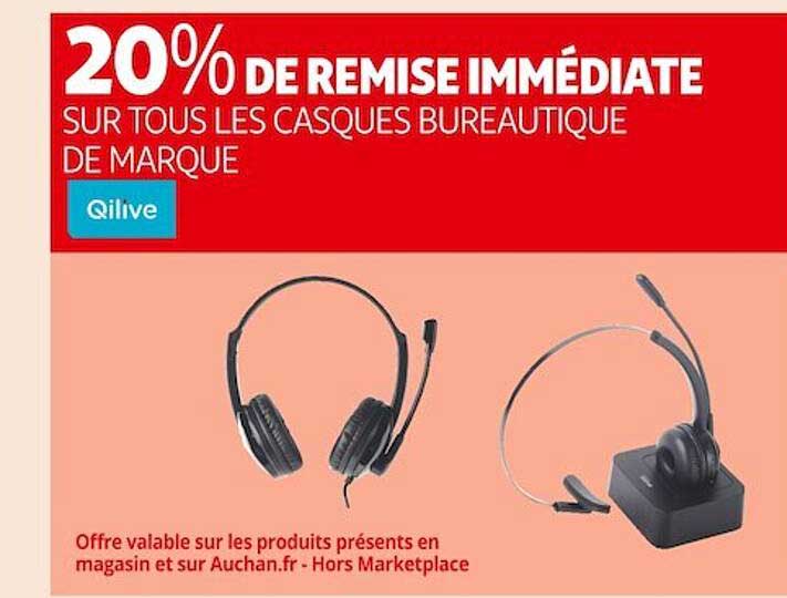 les casques bureautique de marque qilive