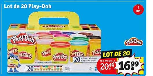 lot de 20 play-doh
