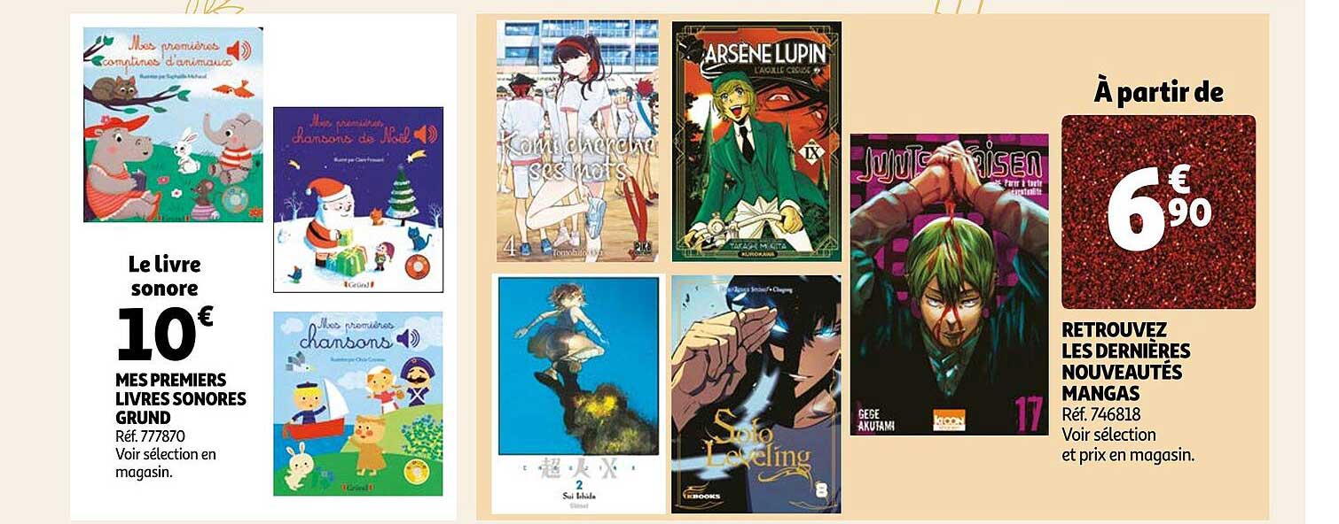 mes premiers livres sonores grund, les dernières nouveautés mangas