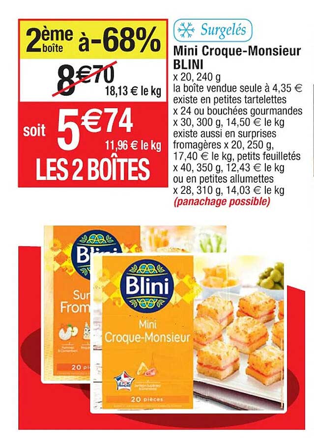 mini croque-monsieur blini