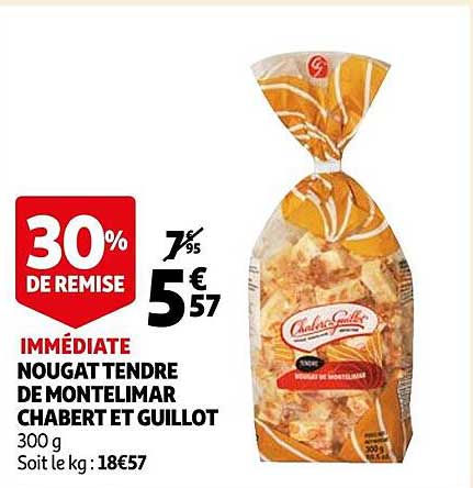 nougat tendre de montelimar chabert et guillot