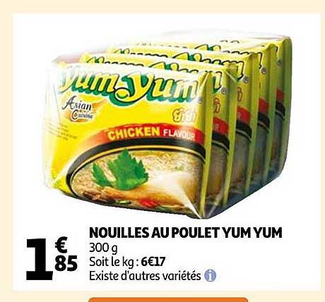 nouilles au poulet yum yum