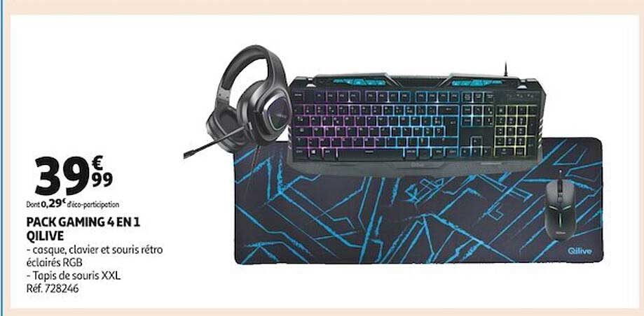 Pack Gaming 4 En 1 Qilive