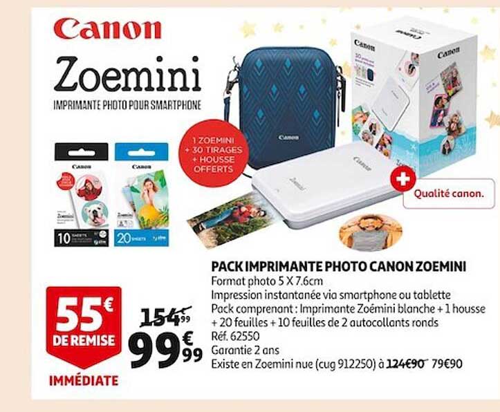 Pack Imprimante Photo Canon Zoemini