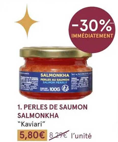 perles de saumon salmonkha "kaviari"