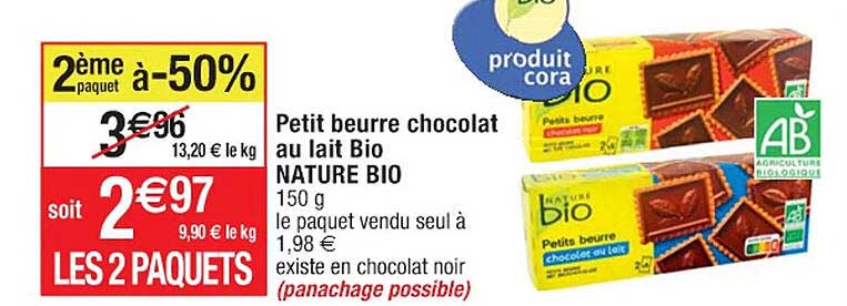 Petit Beurre Chocolat Au Lait Bio Nature Bio