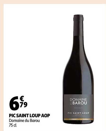 pic saint loup aop domaine du barou