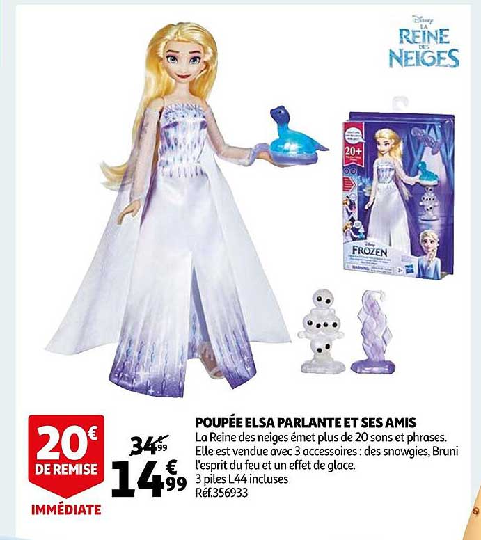 poupée elsa parlante et ses amis disney la reine des neiges