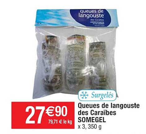 queues de langouste des caraïbes somegel