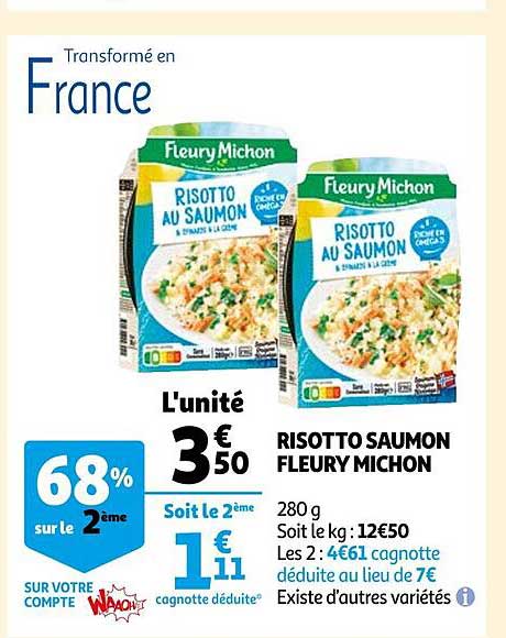 Risotto Saumon Fleury Michon