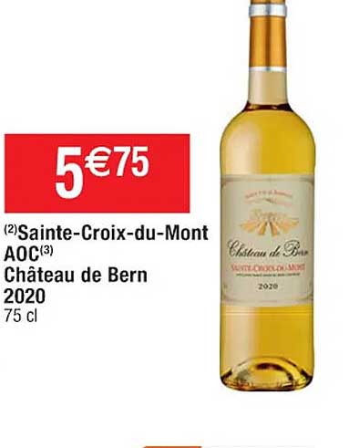 Sainte-croix-du-mont Aoc Château De Bern 2020