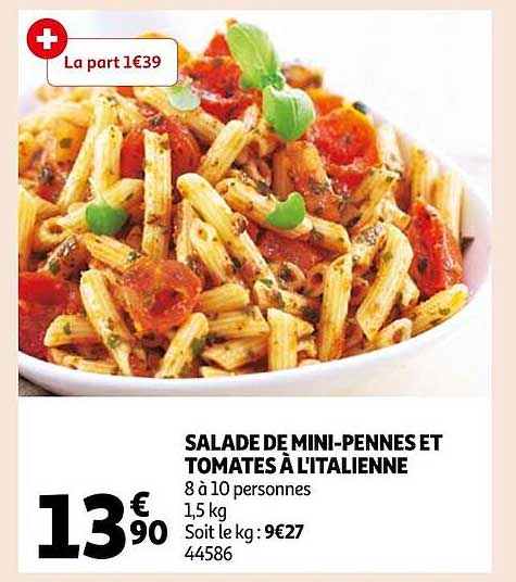 salade de mini-pennes et tomates à l'italienne