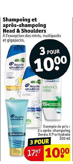Shampoing Et Après-shampoing Head & Shoulders