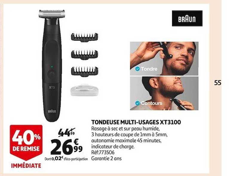 tondeuse multi-usages xt3100 braun