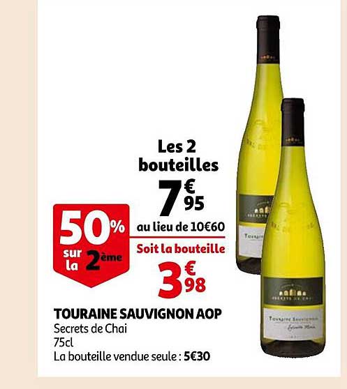 touraine sauvignon aop secrets de chai