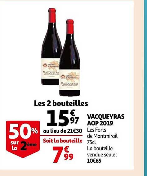 vacqueyras aop 2019 les forts de montmirail