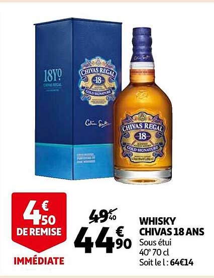 whisky chivas 18 ans sous étui