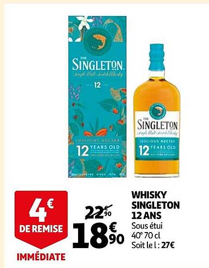 whisky singleton 12 ans
