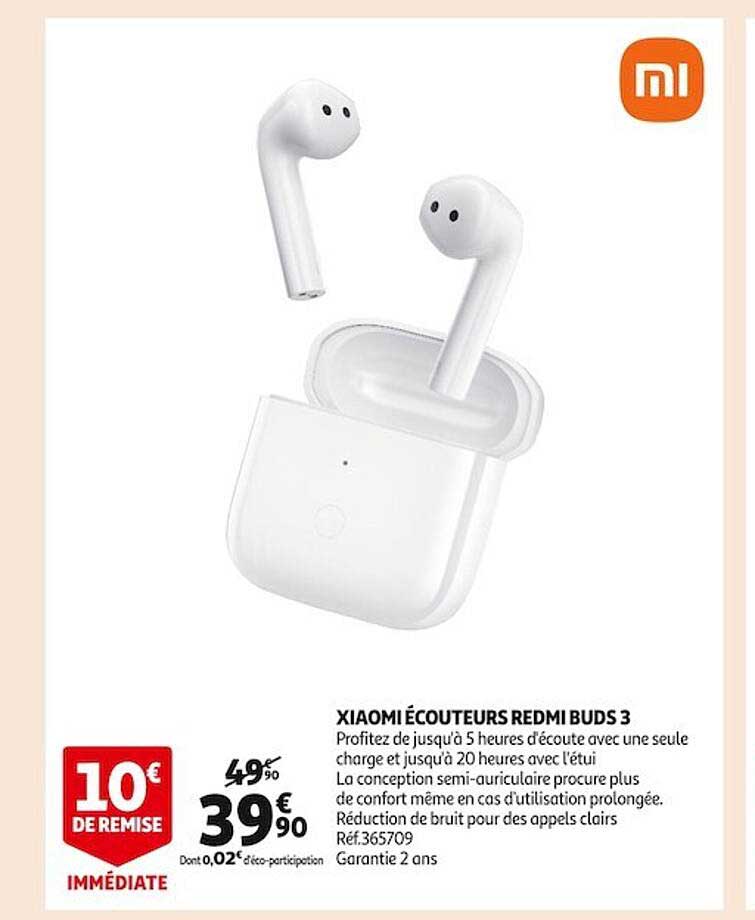 xiaomi écouteurs redmi buds 3