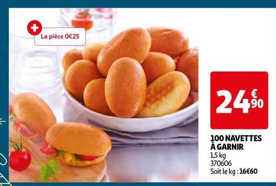 100 navettes à garnir