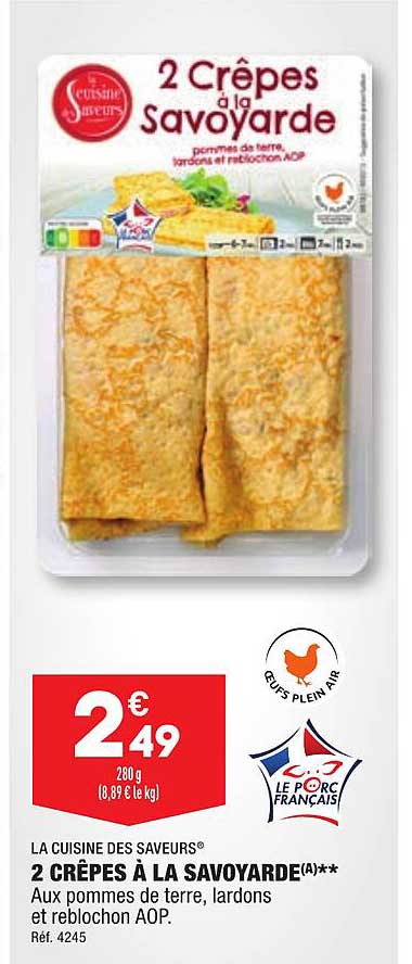 2 crêpes à la savoyarde la cuisine des saveurs