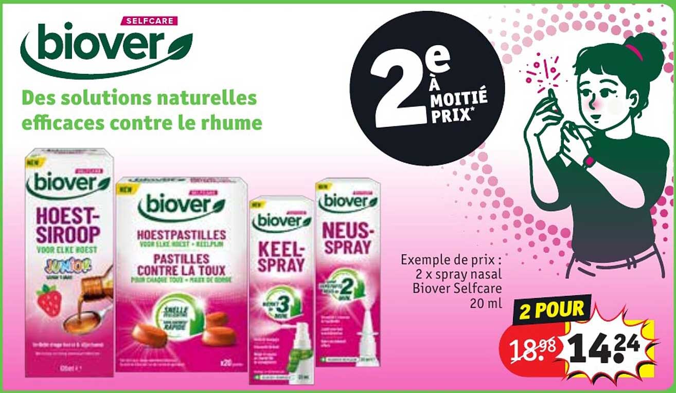 2x spray nasal biover selfcae 20 ml