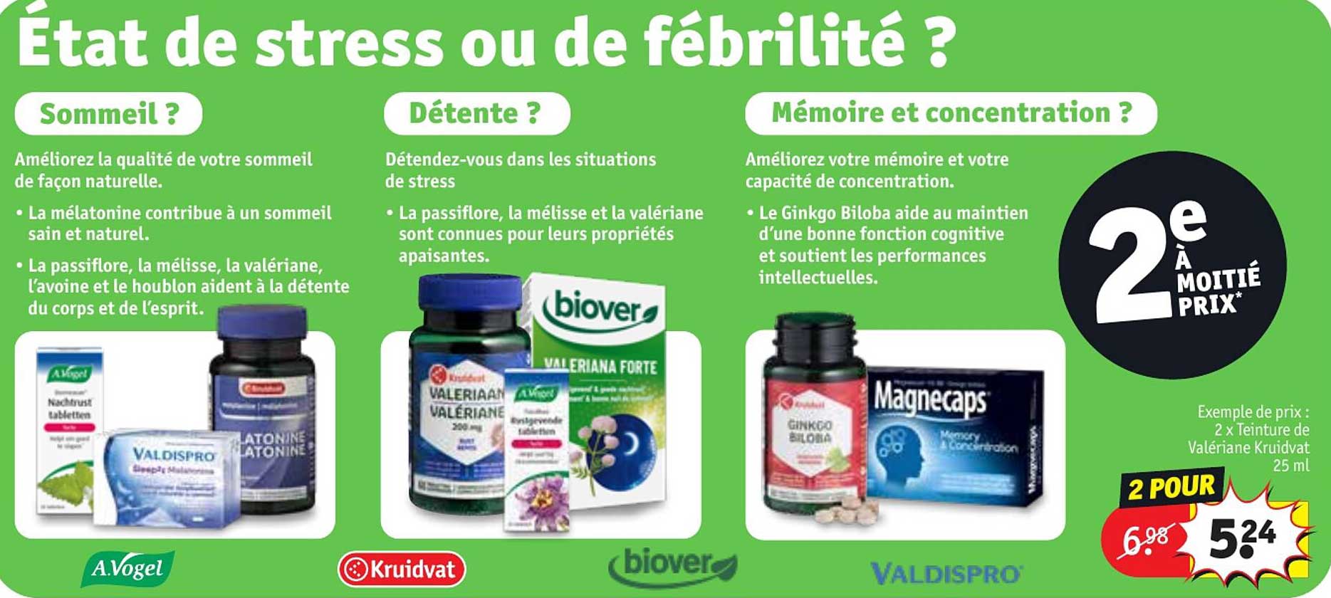 2x Teinture De Valériane Kruidvat 25 Ml