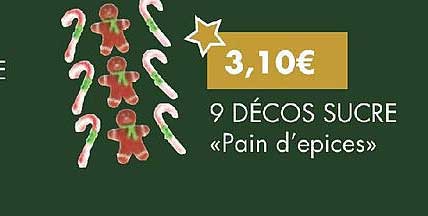 9 décos sucre «pain d'épices»