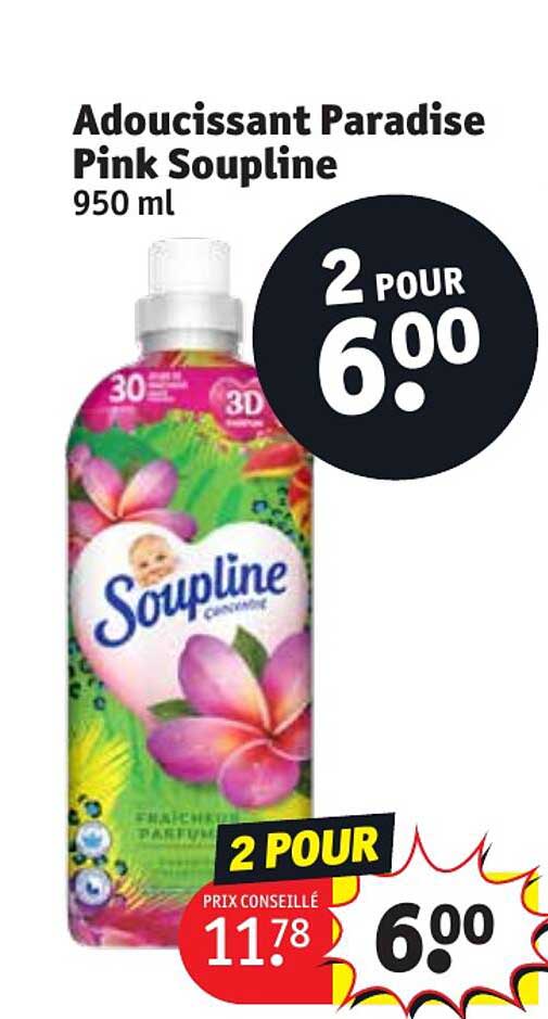 Adoucissant Paradise Pink Soupline