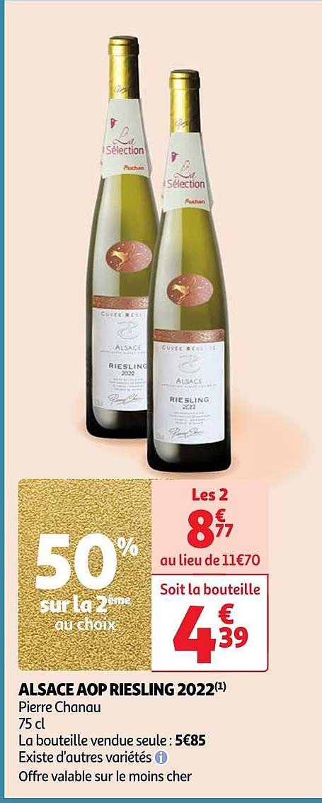 alsace aop riesling 2022 pierre chanau