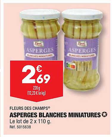 asperges blanches miniatures fleurs des champs