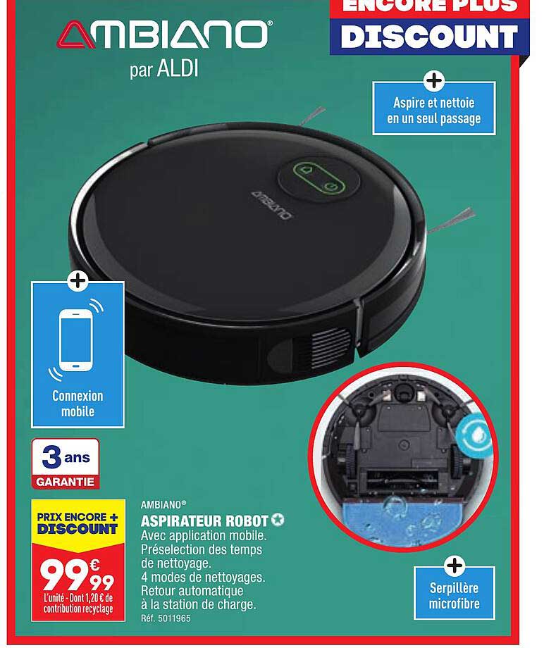 Aspirateur Robot Ambiano