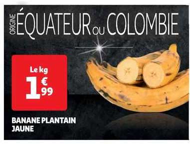 Banane Plantain Jaune