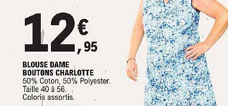 blouse dame boutons charlotte