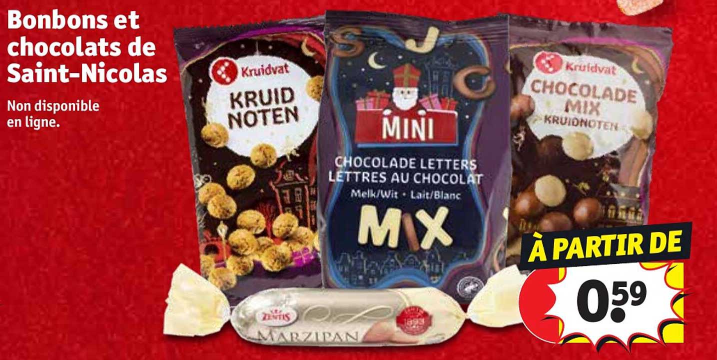 bonbons et chocolats de saint-nicolas