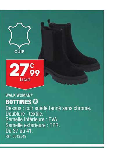 bottines walk woman