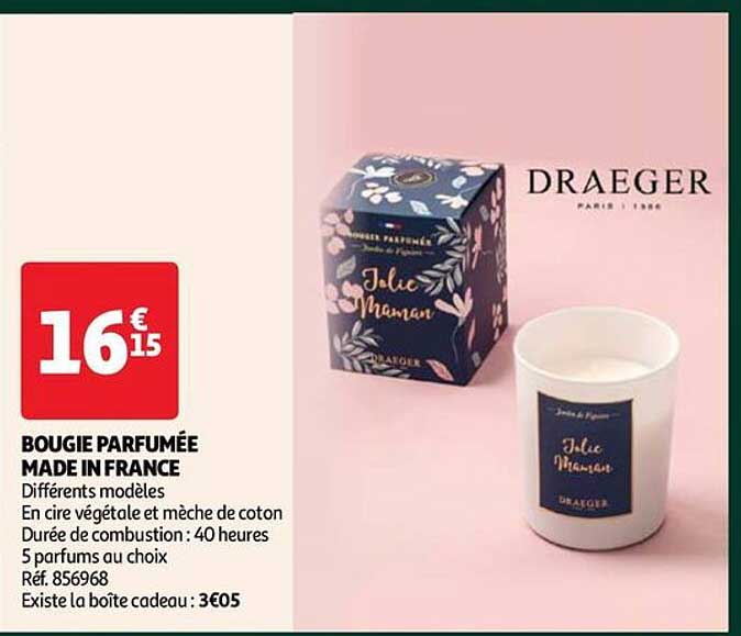 bougie parfumée made in france draeger