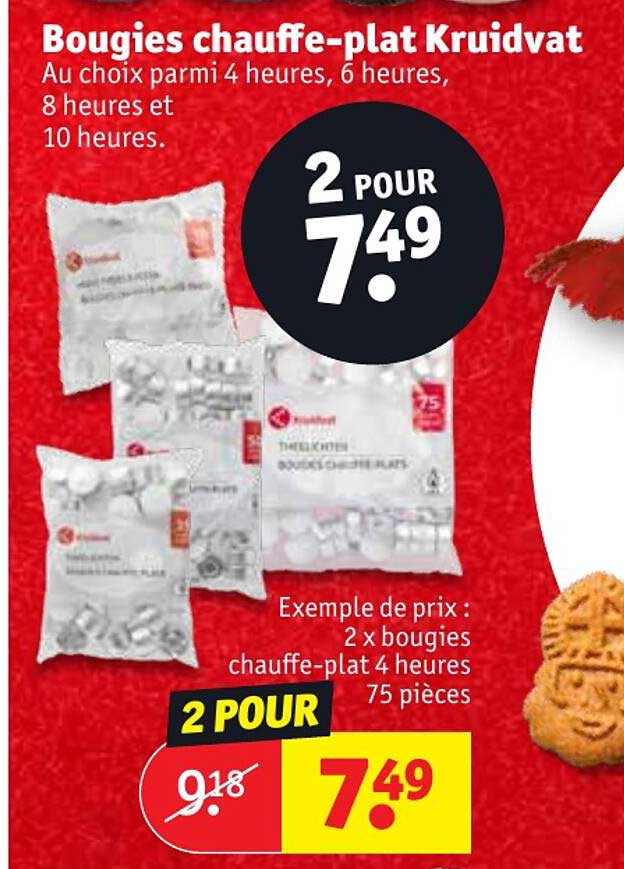 bougies chauffe-plat kruidvat