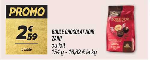 boule chocolat noir zaini