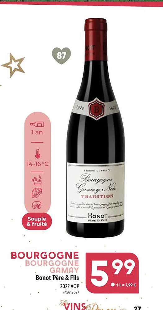 bourgone gamay bonot père & fils