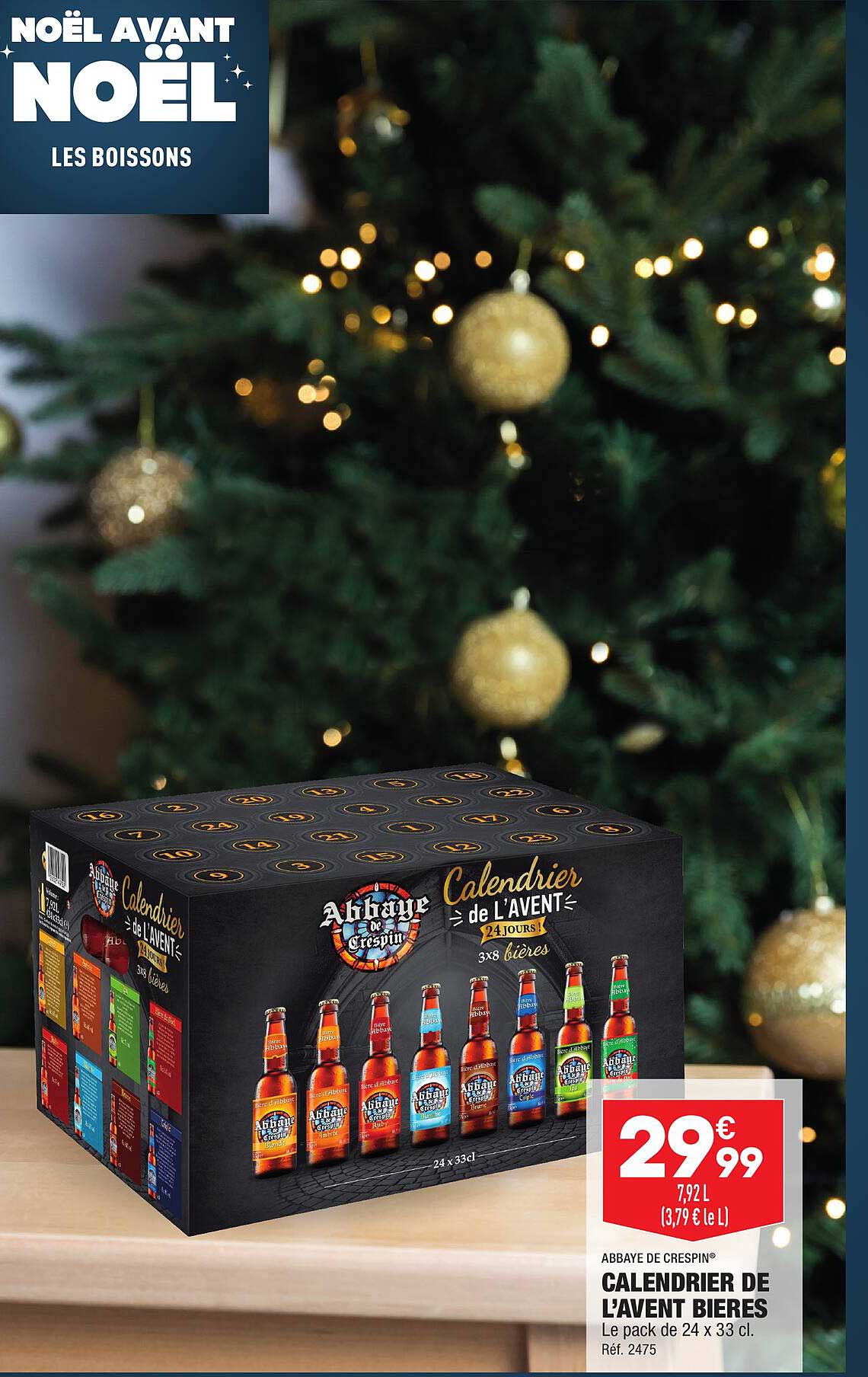 calendrier de l'avent bières abbaye de crespin